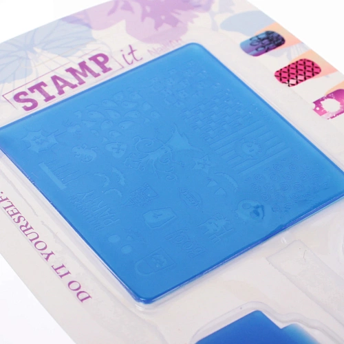 Набор для дизайна ногтей - стемпинг VivA Manicur, пластина квадрат, микс 4 цвета, 1811см_8