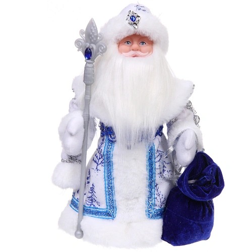 Дед Морорз музыкальный Волшебный день в синей шубке 30 см_2