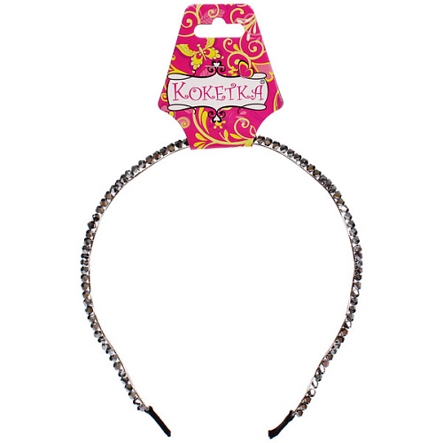 Ободок для волос КОЛЛИНА, волна, микс 4 цвета, 0,3см (блистер Кокетка в минивложении)_10