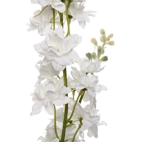 Цветок искусственный Natur 84см Дельфиниум белый_3