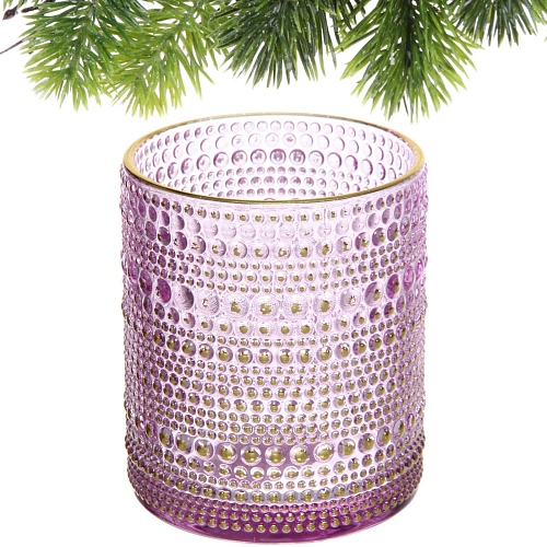 Подсвечник Хрустальный блеск 8,510 см, Лаванда_3