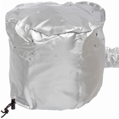 Шапочка для сушки волос, ламинирования и масок Beauty Shop, с кулиской, цвет серебро, 842322см_9