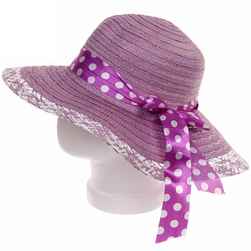 Шляпа женская с широкими полями TiraMiSu- Афина, микс  цветов, р58, ширина полей 10 см_27