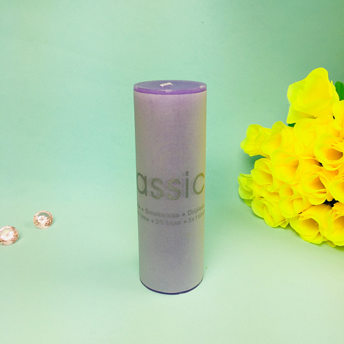 Свеча Classic 515см цвет лавандовый ZD-004_3