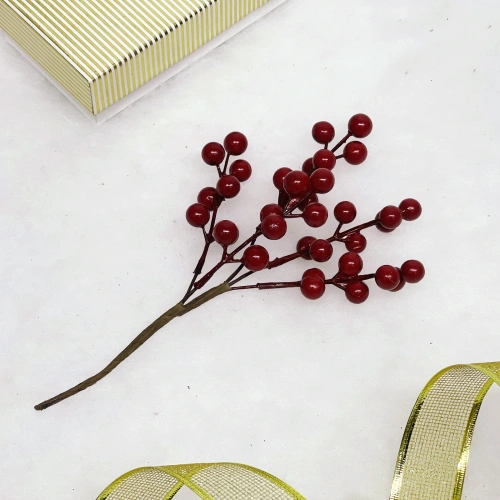 Ветка декоративная "Красочная зима" 25 см