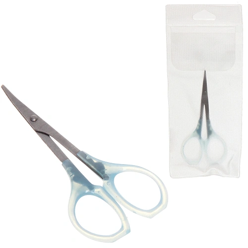 Ножницы маникюрные в чехле Эстетика, овальные кольца, классические, с пластиковыми ручками 8,5см_10