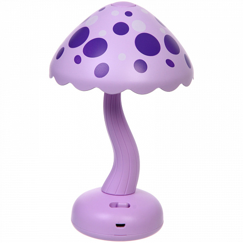 Настольная лампа "Sweet - Гриб" LED 13,2*19,5 см, USB 3w 3.7v, Фиолетовый