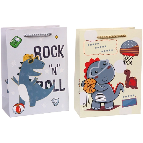 Пакет подарочный Весёлая игра 18248,5 см, микс_3