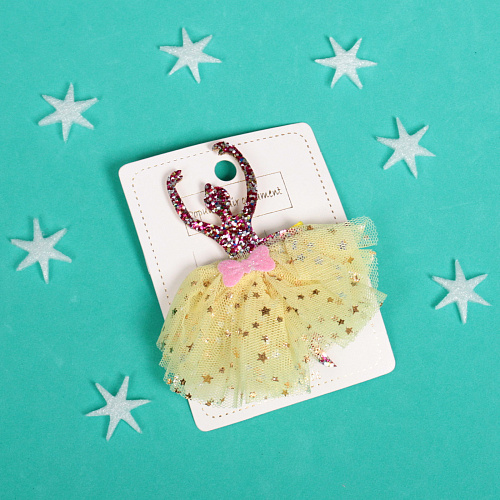 Зажим для волос Балерина”, микс 6 цветов, 8,510см_5