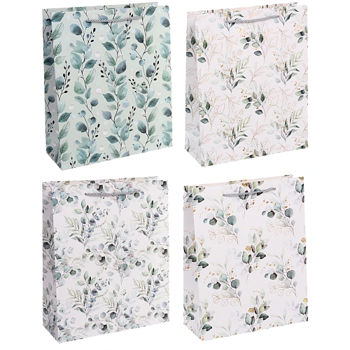 Пакет подарочный "Луговые цветы" 26*32*10 см