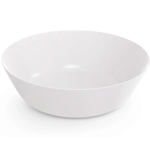 Тарелка пластиковая 17см "Натура" глубокая белая С946БЕЛ