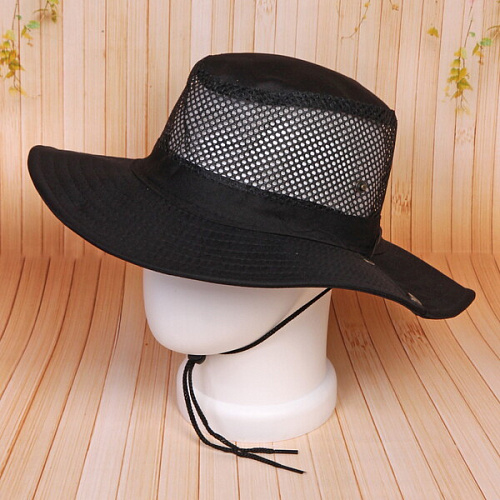 Шляпа мужская с клепками и сеткой Cowboy, микс 6 цветов, 58р, ширина полей 7,5см_7