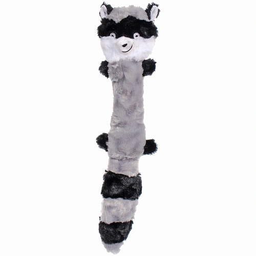 Игрушка для собак "ЗООГРАД", енот, 2 пищалки, 42*9см / 39гр (лейбл)