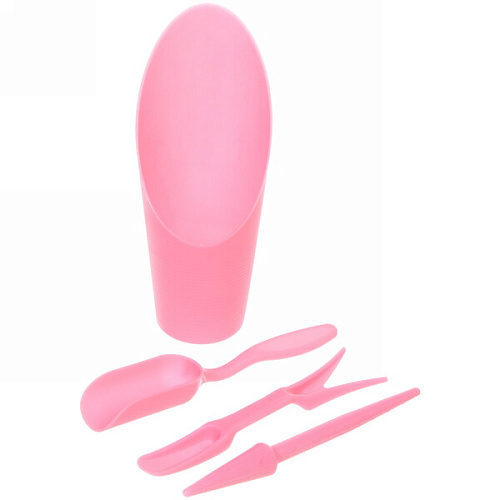 Набор садовых инструментов Алоэ для пересадки саженцев,суккулентов 4 предмета, цвет розовый_7