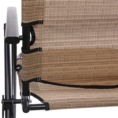 Кресло складное с подлокотниками Люкс, 6264100 см, беж+серый,3 положения_13