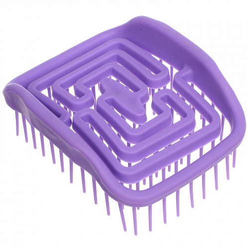 Расческа массажная компактная "Сosmo style", цвет фиолетовый, 9*8,см , в пластиковой коробке