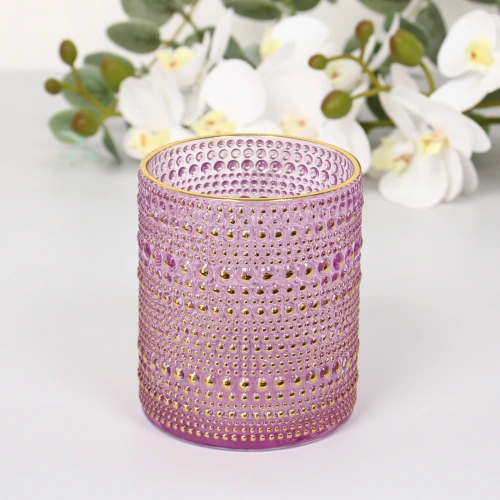 Подсвечник "Хрустальный блеск" 8,5*10 см, Лаванда