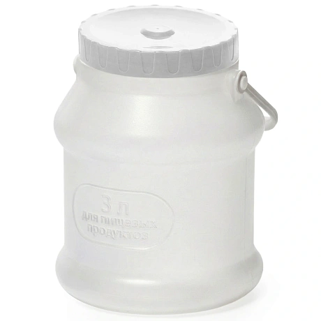 Бидон пластиковый "Просперо" 3л прозрачный С925П