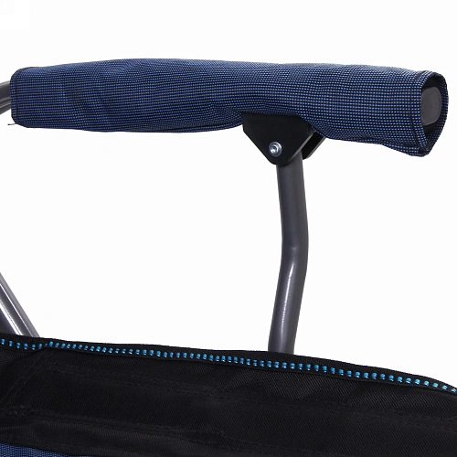 Кресло складное с подлокотниками до 120кг 645390 см синее_15