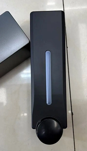 Дозатор для жидкого мыла настенный 300 мл серый DQ57G