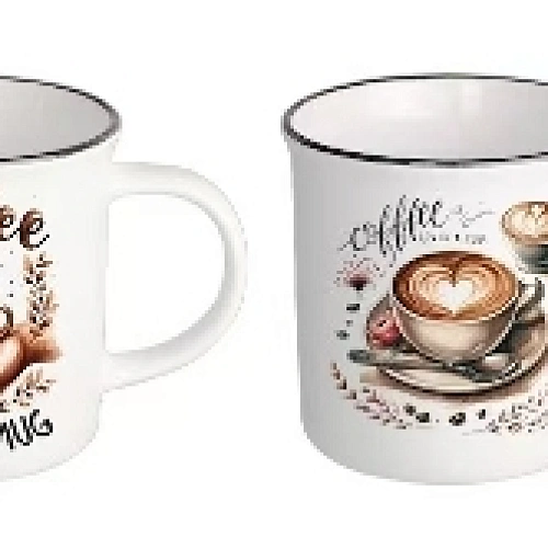 Кружка керамическая 210мл "Кофе", микс рисунков