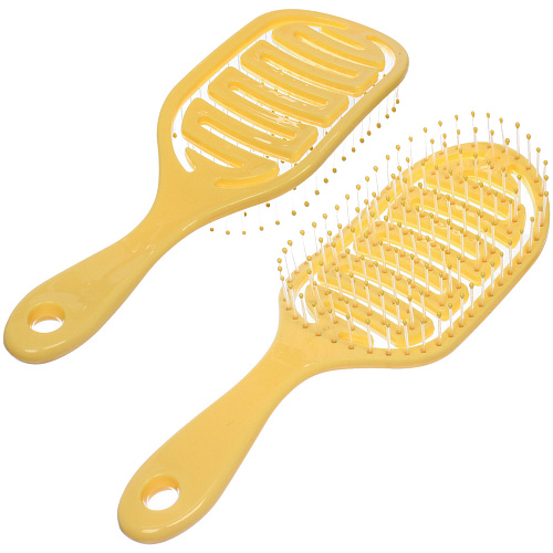 Расческа массажная продувная МАРЦИПАН, цвет желтый, 824см (пластиковая коробка)_6