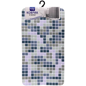 Коврик в ванну 64х34 "Орегон" сине-зеленый