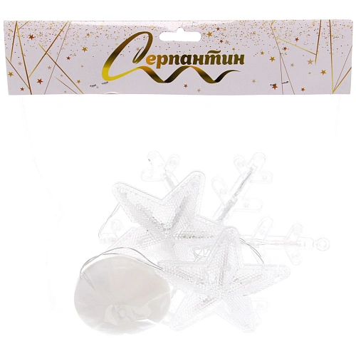 Фигура светодиодная Снежинка 165175 см (батарейки 3 ААА), 1 реж, Белый_5