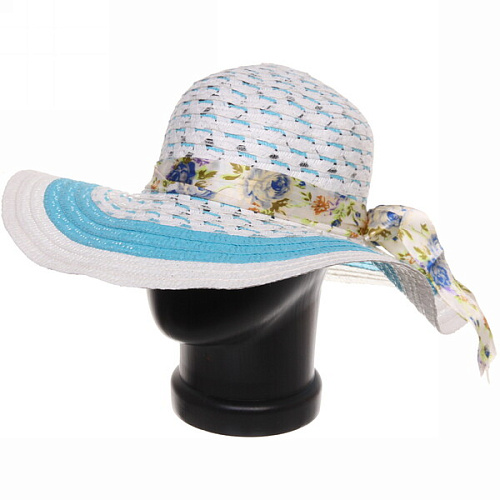 Шляпа женская с широкими полями TiraMiSu- Николь, микс 4 цвета, р58, ширина полей 10 см_16