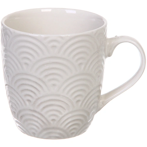 Кружка керамическая 200мл "Белая" узор