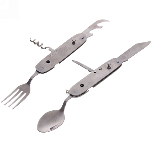 Набор походный столовый 6 в1 металлический_9