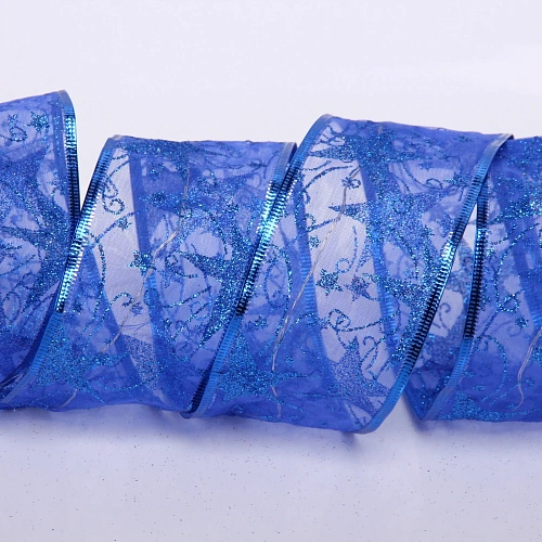 Гирлянда для дома ЛЕНТА ДЕКОРАТИВНАЯ  Звездное сияние 2,0 м, 6 см, 20 ламп LED (на батарейках), Синий (подсветка синий)_6