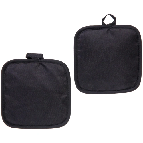 Прихватка в наборе "HOME", цвет чёрный, 17*17 см, 2 шт