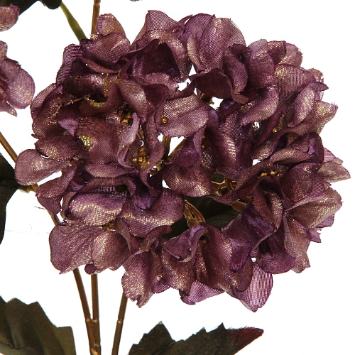 Искусственные цветы FLOWERS GLAMOUR 70см Гортензии 3 цветка лиловые_8