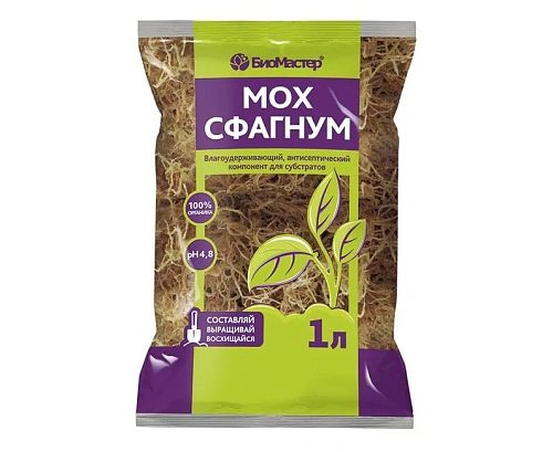 Мох сфагнум, 1л - БиоМастер