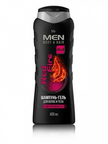 Шампунь-гель 2в1 IRIS (Men Body&Hair)  400мл Red Fire