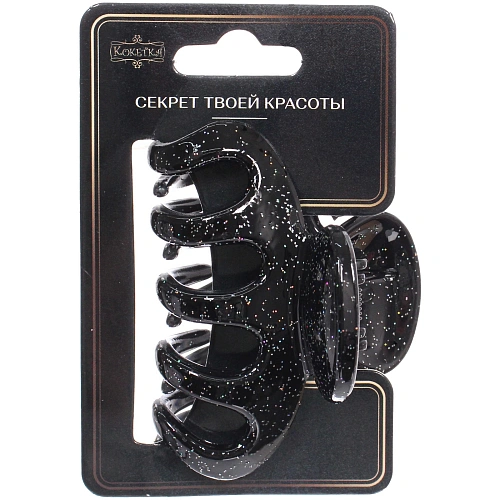 Заколка - краб для волос AKS - MANTANA, микс 6 цветов, классика, 73см _15