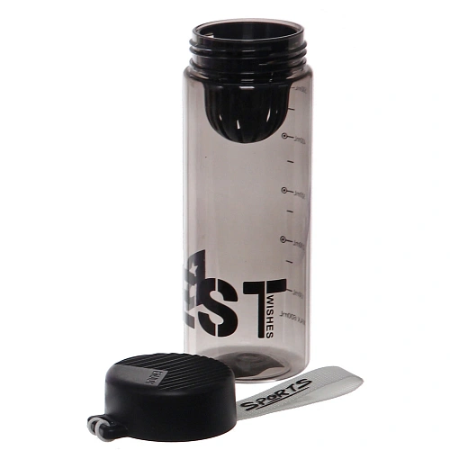 Бутылка питьевая пластиковая 600мл BEST, микс цветов_19