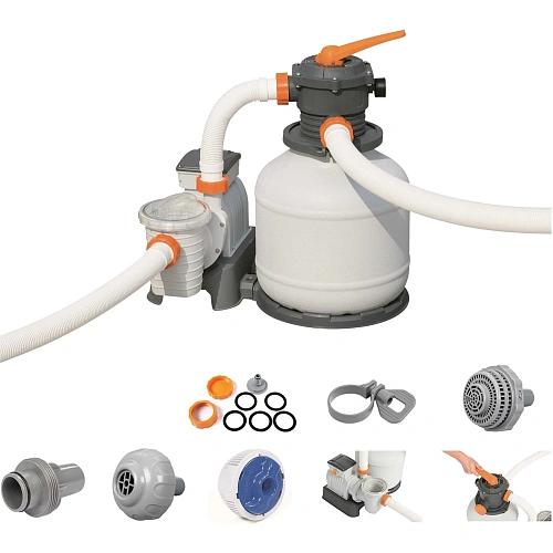 Насос-фильтр песочный для бассейнов, 7751 лч Bestway (58499)_5