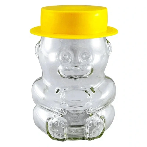 Банка стеклянная для мёда 275мл "Мишка"