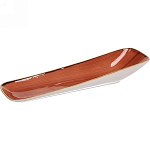 Тарелка керамическая "Corsica orange" сервировочная 36*9,5*5,5см