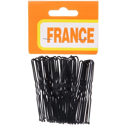 Шпильки для волос 40шт Классика, цвет черный 6см_5