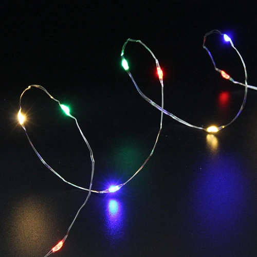 Гирлянда для дома НИТЬ Роса 20 м 200 ламп LED, 8 реж,IP-20, Мультицвет_11