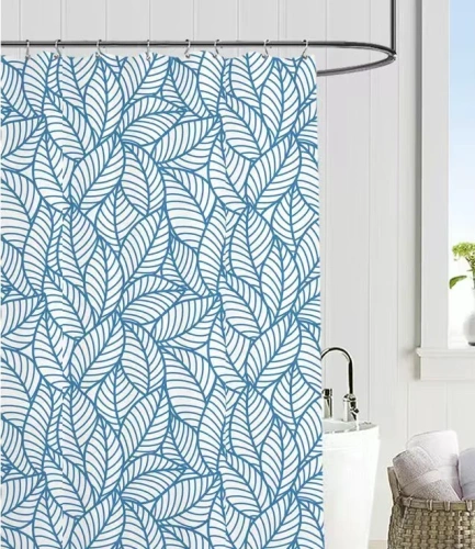 Штора для ванной EVA 180*180 "Селфи" Флориан синяя 1725-3