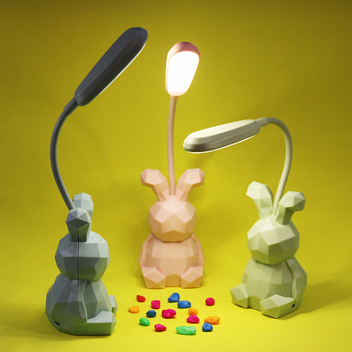 Светильник настольный Prizma-Зайчик LED цвет голубой USB_11