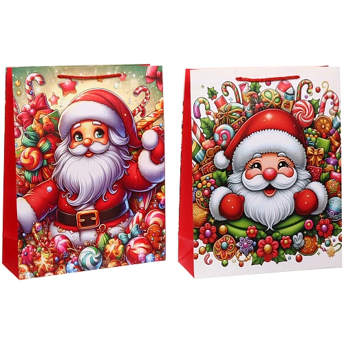 Пакет подарочный Санта 314012 см, микс_3