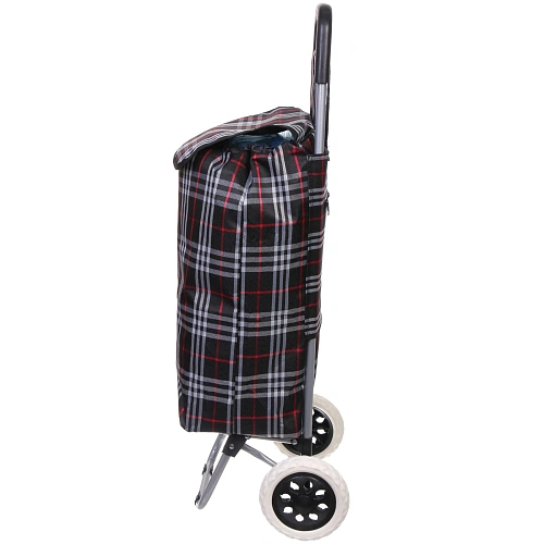 Тележка хозяйственная с сумкой (883430см, колеса 16 см,грузоподъемность до 30 кг) клетчатая DC-306_12